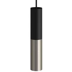 Cables Lampe Suspendue Sans Ampoule Tub-e14 Double Black / Satin Titanium One Size