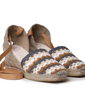 Espadrillas Con Zeppa Georgina Earth Brown EU 37
