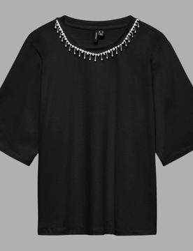 T-shirt Cotone Applicazioni Girocollo Regula Fit