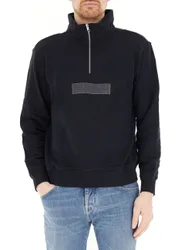 Napapijri Felpa mezza zip NERO S