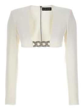 David Koma Top con cristalli