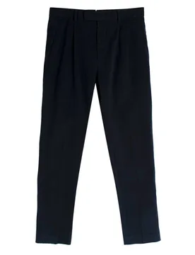 Ermenegildo Zegna Navy Trousers - Ermenegildo Zegna - FashionsVida