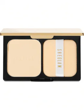 Polvos Compactos Antigrasa De Color Rosa Nude, Con Control De La Luz Y El Aceite, Polvos Fijadores De Larga DuracióN, Sin Poros Y Mate, Polvos De Inv - Shein - FashionsVida