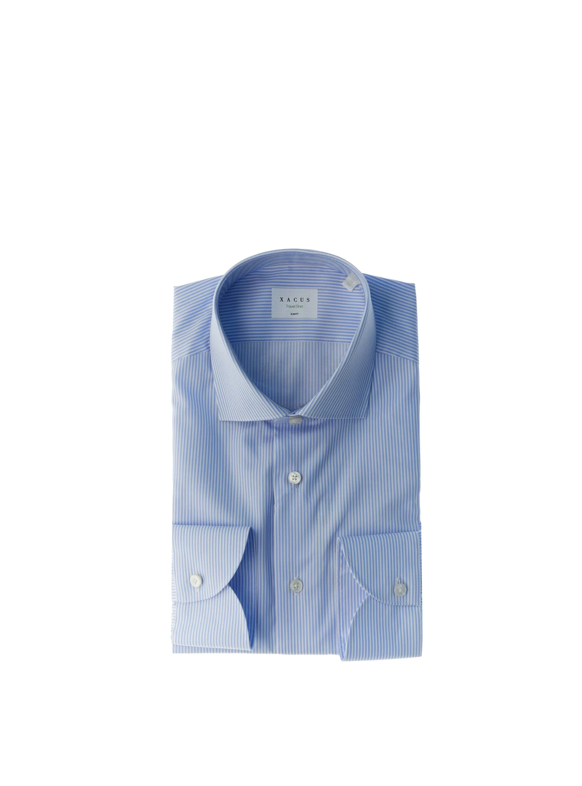 XACUS Camicia in cotone AZZURRO 43 - Xacus - FashionsVida