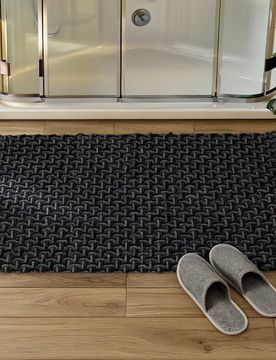 Badteppich Ecoli schwarz-anthrazit