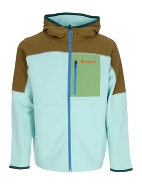 Giubbotto Pile Uomo Abrazo Fleece Hoodie Full-zip Jacket Oak/sea Glass - Cotopaxi - FashionsVida