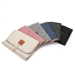 Pieza Cambiador de pañales portátil y plegable impermeable, tamaño grande apto para bebés de 0 a 12 meses, multicolor para viajes y uso al aire li