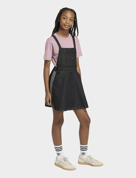 Womens Abito Salopette In Denim Dungarees - Nero, nero nero Bambino taglia 7-8Y