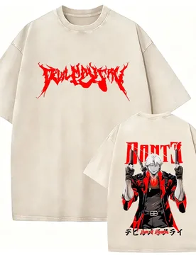 Game Devil May Cry Dante Vintage Acid Washed T-shirt Men Gothic Retro Oversized Short Sleeve T Shirts Male Hip Hop Streetwear - Aliexpress - FashionsVida