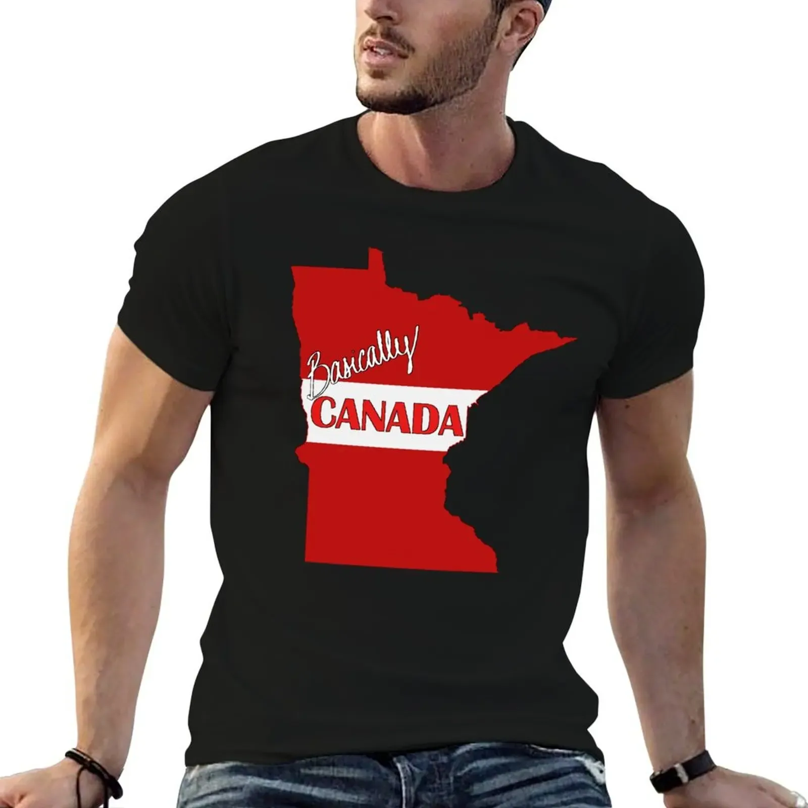 Basically Canada T-Shirt Basic Plain Short Sleeve Crew Neck Tee - Aliexpress - FashionsVida