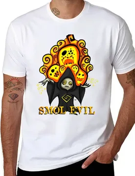 Smol Evil (fire) T-Shirt t shirts for man pack white man t shirt summer T-Shirt - Aliexpress - FashionsVida