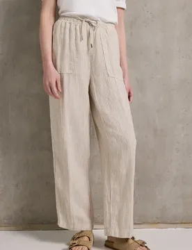 Street One Straight Leg Leinenhose female Beige
