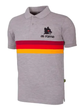 Polo-Shirt AS Roma - Gris - unisex - Size: L - Copa Football - FashionsVida