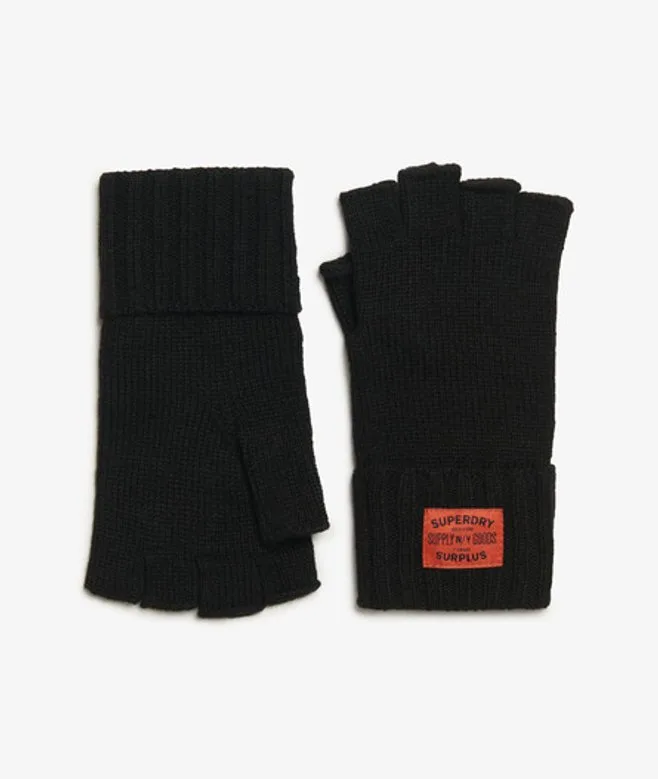 Superdry Damen Workwear Strickhandschuhe Schwarz - Größe: S/M - 26.99 - FashionsVida