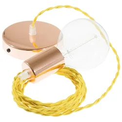 Cables Suspension Luminaire Tm10 1 M Yellow / Copper One Size