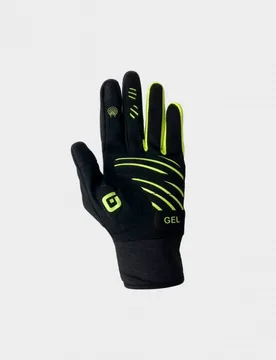 Guanti invernali WIND PROTECTION nero-giallo fluo - ALE' - FashionsVida