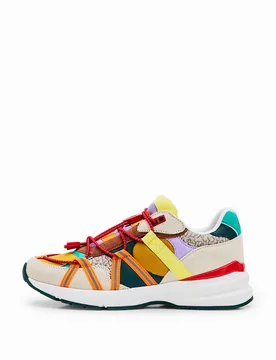 Baskets patchwork détails trekking MATERIAL FINISHES 37 female - Desigual - FashionsVida