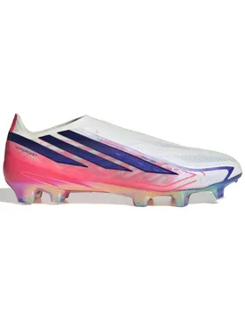 Chaussures De Football F50 Hyperfast Elite Laceless Fg Ftwr White / Solar Purple / Solar Turbo EU 40 2/3 Homme - Adidas - FashionsVida
