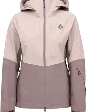 Wasserfeste und atmungsaktive Jacke für Skitourengehen W Recon Stretch Shell Pale Mauve Dark Mauve für Damen Größe L Violett