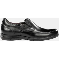 Mocasin de hombre en piel con elasticos