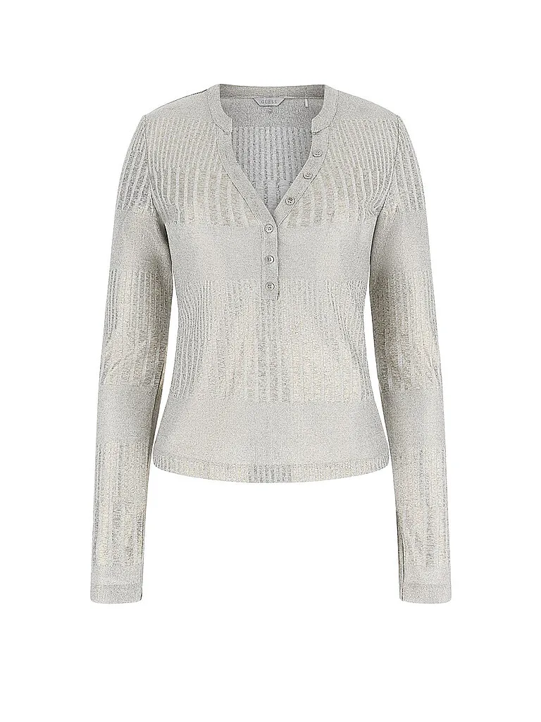 Langarmshirt MARILENA argent S - Guess - FashionsVida