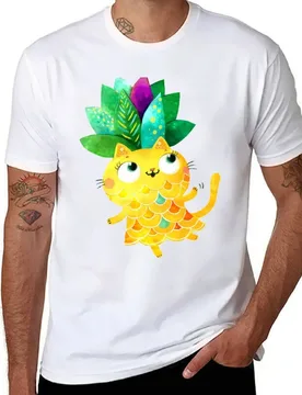 Pineapple cat T-Shirt anime tshirt graphic t shirts for man T-Shirt - Aliexpress - FashionsVida