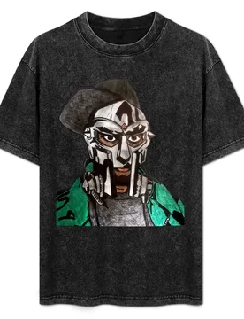 Portrait of MF D00M T-Shirt Soft Stretch Short Sleeve Top - Aliexpress - FashionsVida