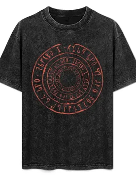 Noita Rune Circles T-Shirt Retro Style Print Casual Top - Aliexpress - FashionsVida