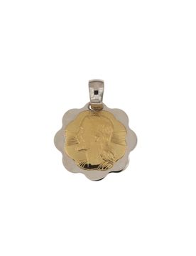 Ciondolo Gesu' oro giallo e bianco 803321706436
