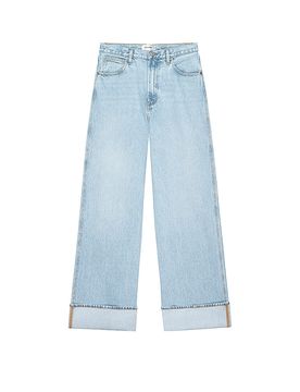 Jeans de pierna ancha THE CUFFED WIDE azul claro 30