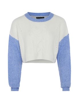 FENIA Jersey azul cielo / blanco
