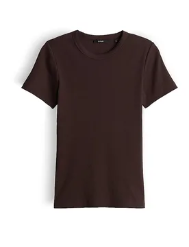 T-Shirt SAMUNA SCALLOP nero 38 - Opus - FashionsVida
