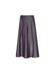 Falda midi efecto piel baya 34