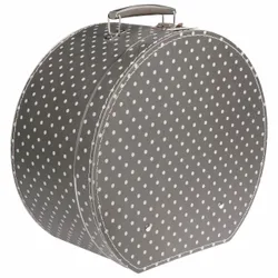 Hat Box Polka Dots by - grey - Damen