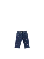MONNALISA Jeans con ricami BLU 24M