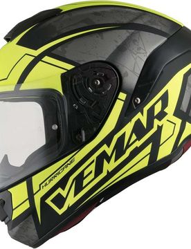 Casco Moto Integrale in Fibra Hurricane Racing H042 Cl taglia XL