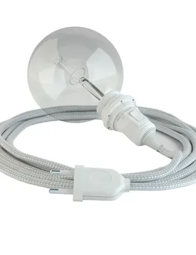 Cables Lampe Suspendue Pour Abat-jour Rm02 3 M Silver / White One Size - Creative - FashionsVida