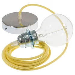 Cables Lampe Suspendue Pendel Pour Abat-jour Rc10 50 Cm Pale Yellow / Chrome Plated One Size