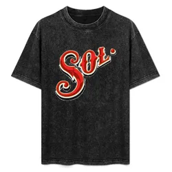 Sol T-Shirt Basic Plain Short Sleeve Crew Neck Tee
