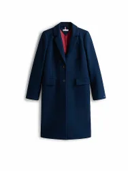 Cappotto di lana blu 40