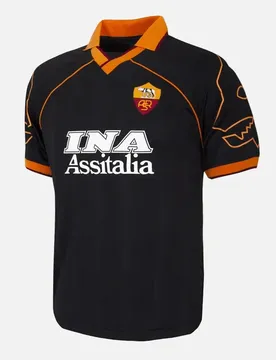 AS Rom Third-Trikot 1999/20 Retro - Noir - unisex - Size: XL
