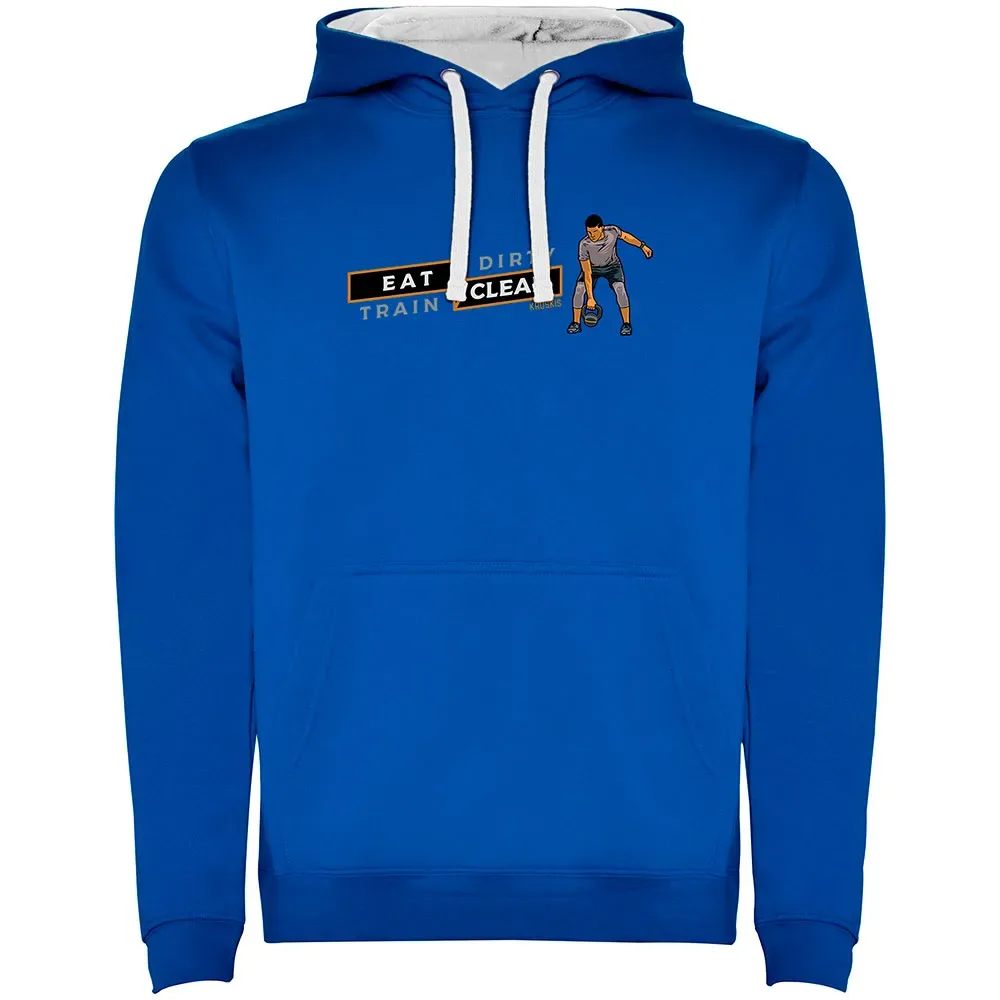 Sweat à Capuche Kettleball Bicolor Royal Blue / White XL - Kruskis - FashionsVida