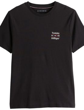 T-shirt nera con stampa MW0MW38622BDS