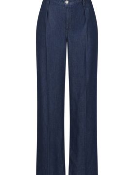 Judy pleats wide leg - soft denim female