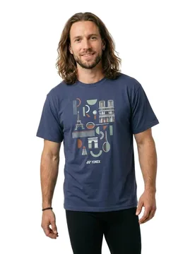 Paris 2024 Short Sleeve T-shirt Blueberry M - Yonex - FashionsVida