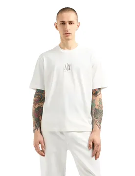 Exchange T-shirt à Manches Courtes Xm000363a_f12308u Off White L