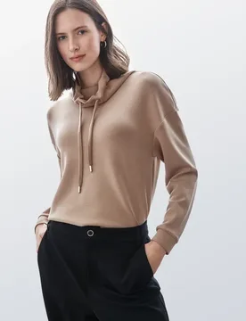 Shirt im Silk Look female Braun - Street One - FashionsVida