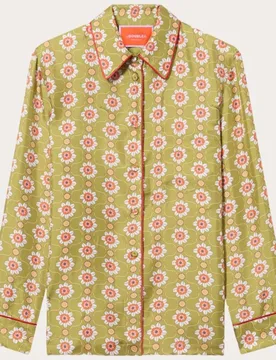 Camisa de seda estampada - La Double J - FashionsVida