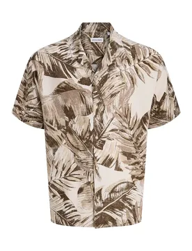Camicia A Maniche Corte Jeff Resort Aop String 3XL - Jack & jones - FashionsVida