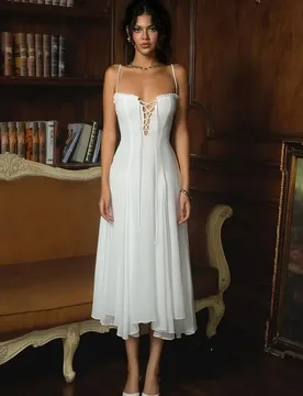 Simple Beach Short Wedding Dress 2026 Spaghetti Straps Pleats Chiffon Bride Bridal Party Gowns Robe De Mariage - Aliexpress - FashionsVida